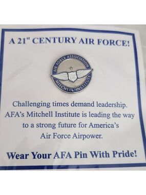 AFA Mitchell Institute Employee Pin Aerospace Studies Think Tank Washington DC